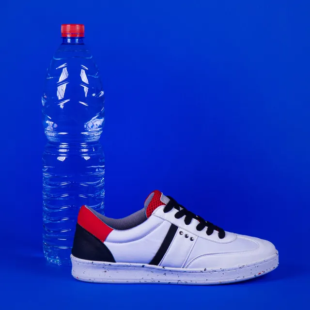 Me.Land Vivace baskets vegan blanc noir rouge recyclées