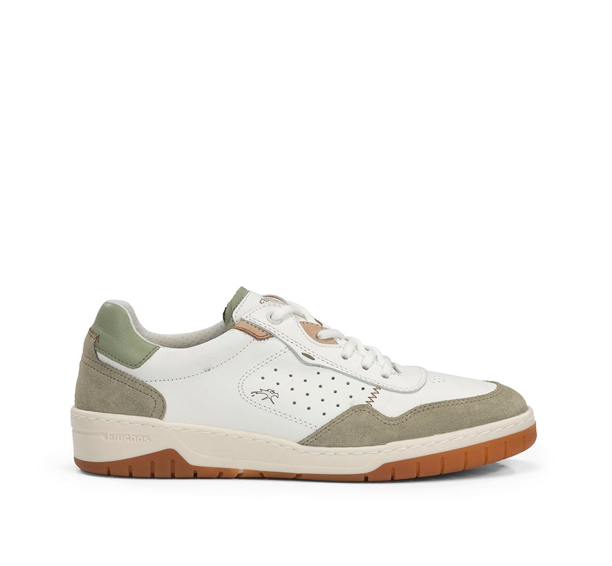 Fluchos Roger F2153 basket homme vert cuir