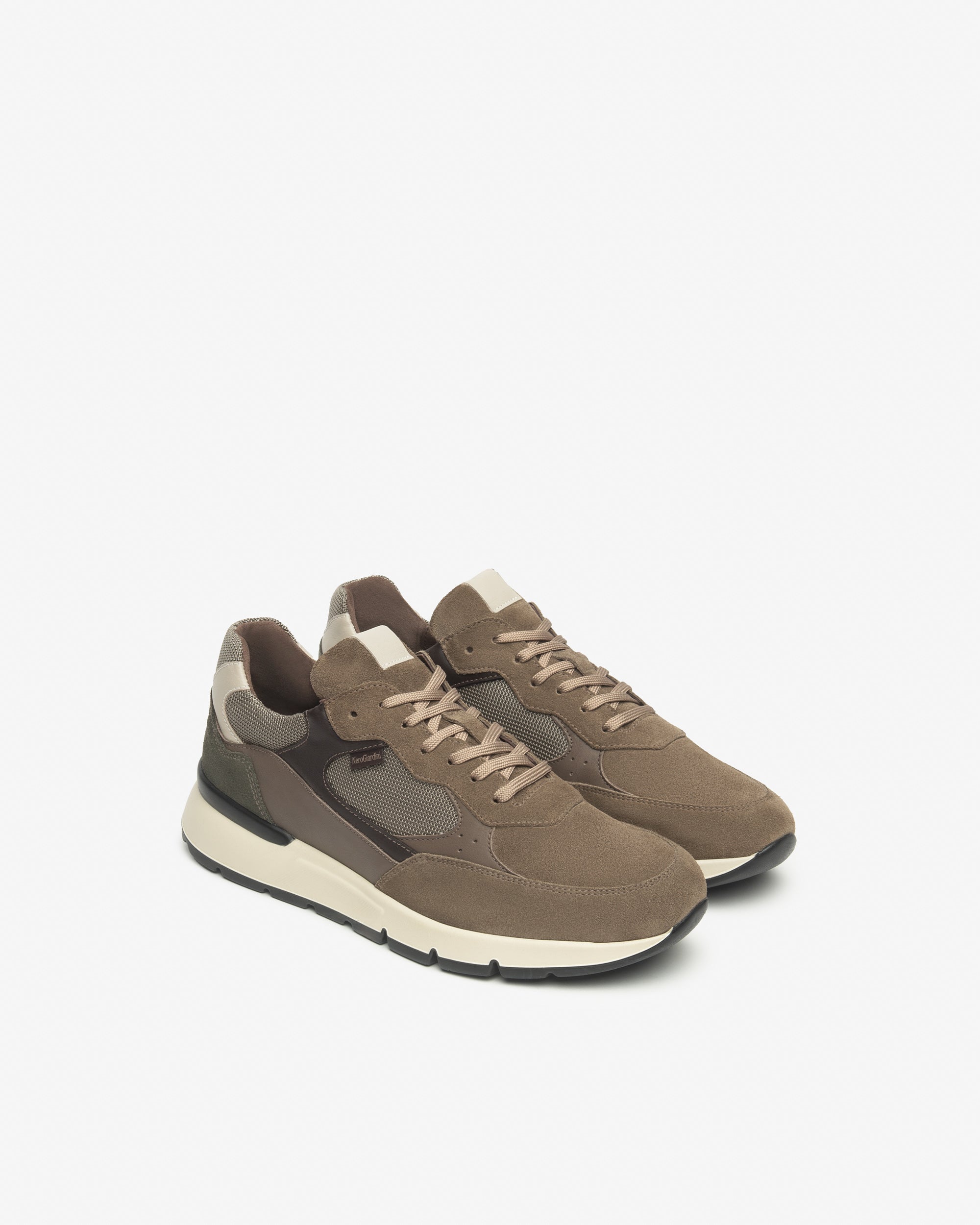 Nero Giardini Sneakers homme suède cuir toile