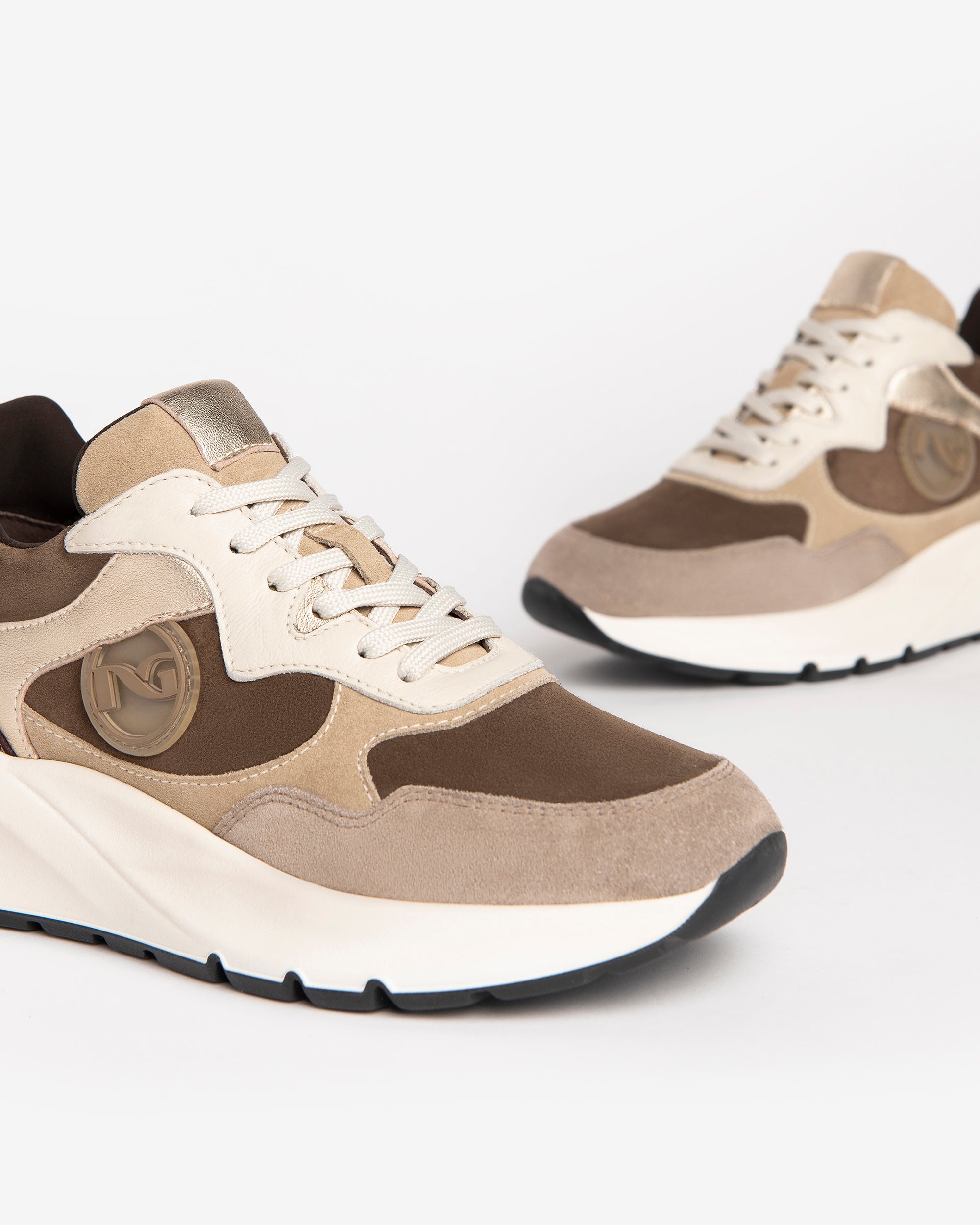 Nero Giardini Sneakers basket cuir daim femme hiver