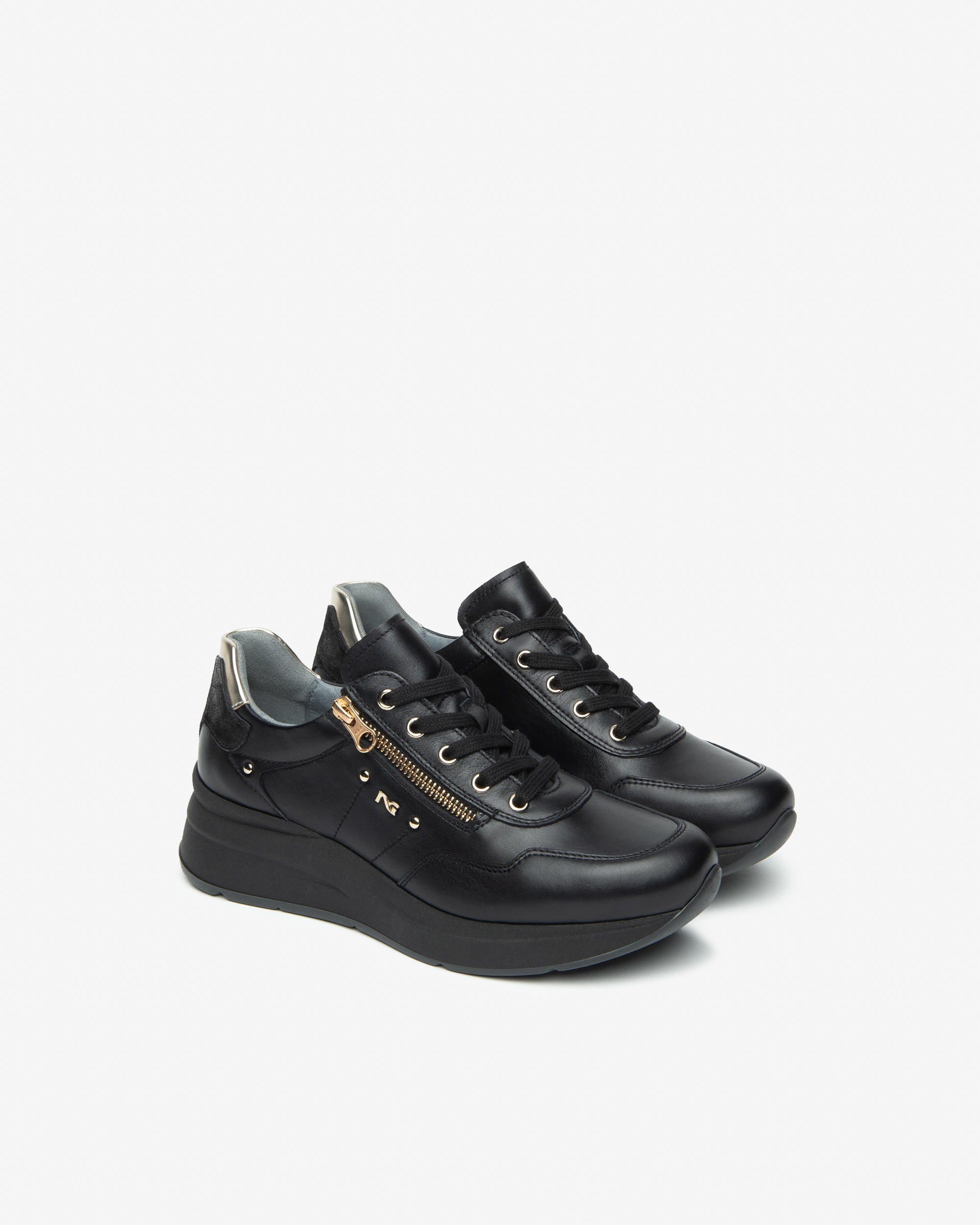 Nero Giardini Sneakers baskets cuir tissu femme