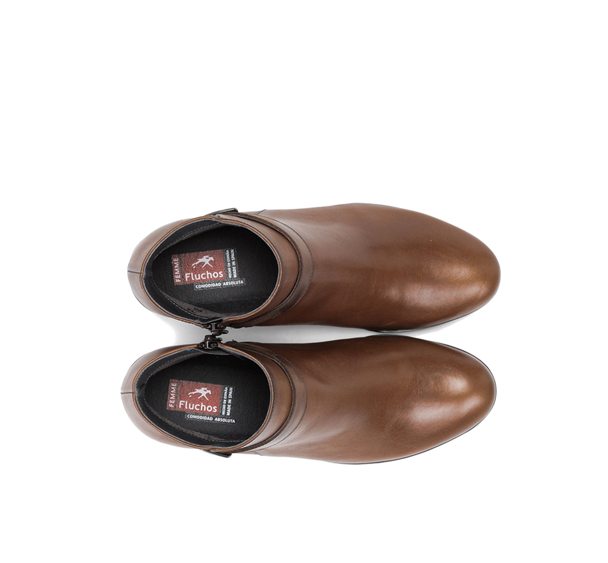 Fluchos Charis F0937 Bottines Femme Marron Talon