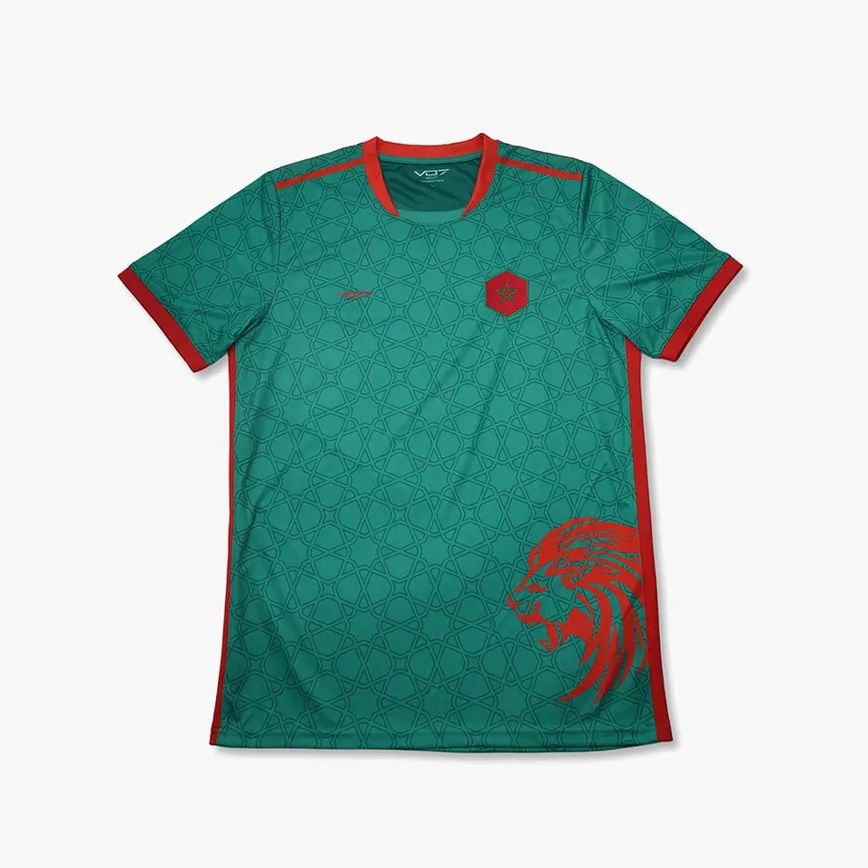VO7 Morocco Green maillot foot vert lion