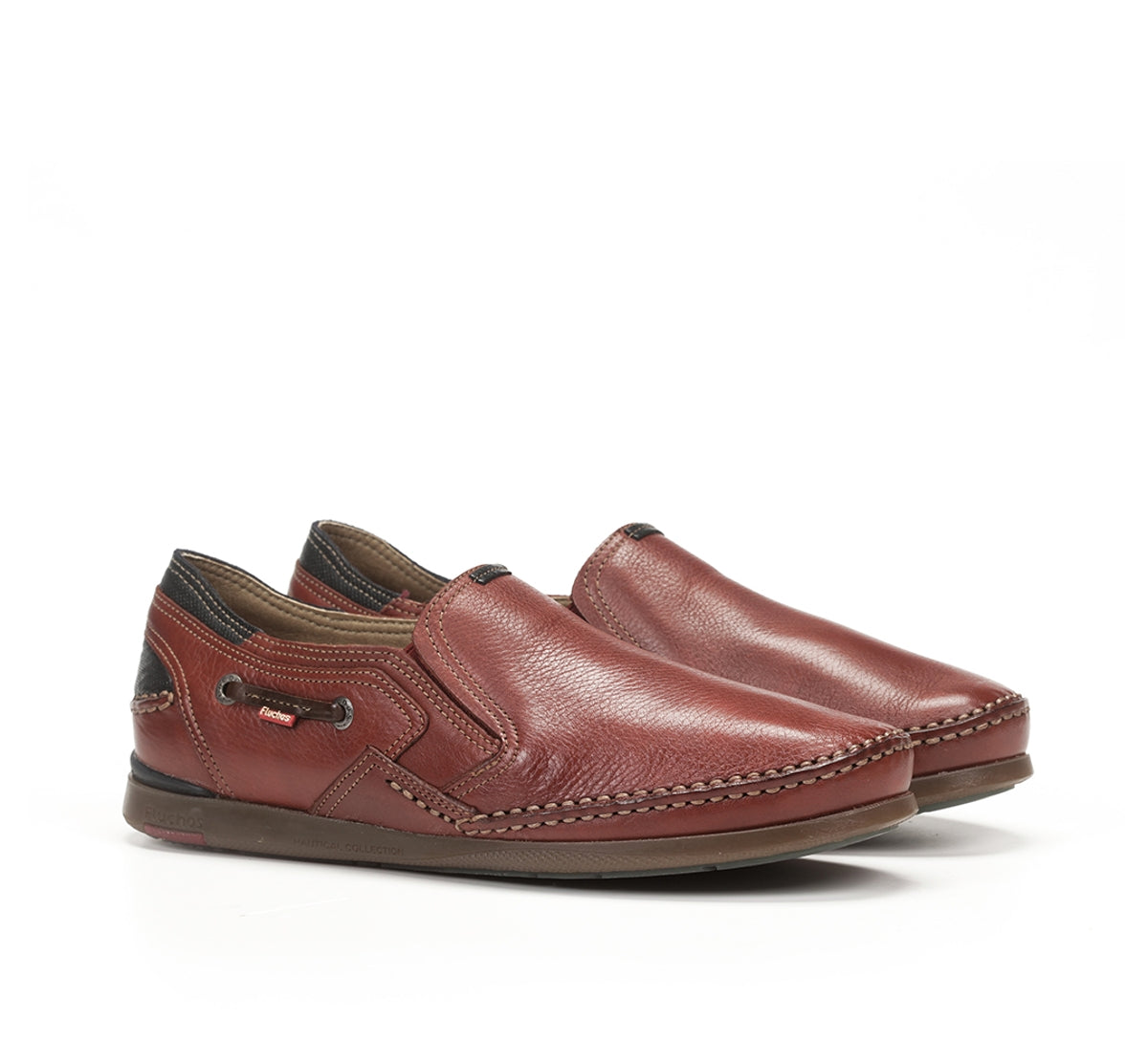 Fluchos Mariner 9883 slip-on homme rouge cuir