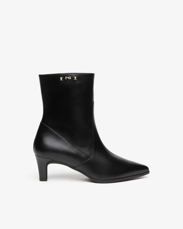 Nero Giardini Ankle Booties Bottines Cuir Femme Talon