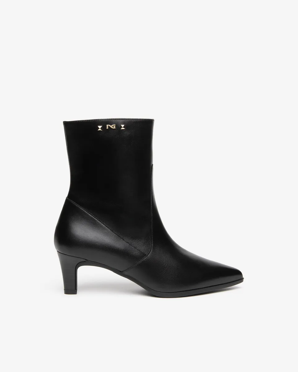 Nero Giardini Ankle Booties Bottines Cuir Femme Talon