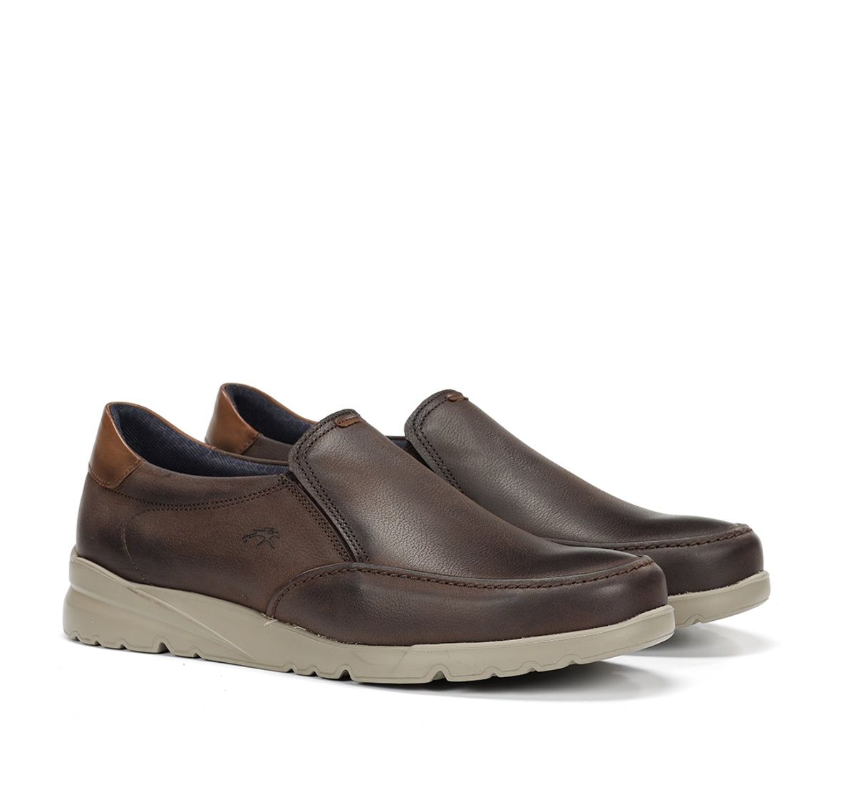Fluchos Daryl F1458 slip on marron cuir homme