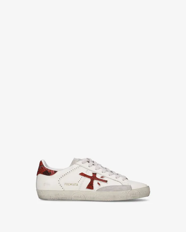 Premiata Stevend 8481 baskets femme crème python