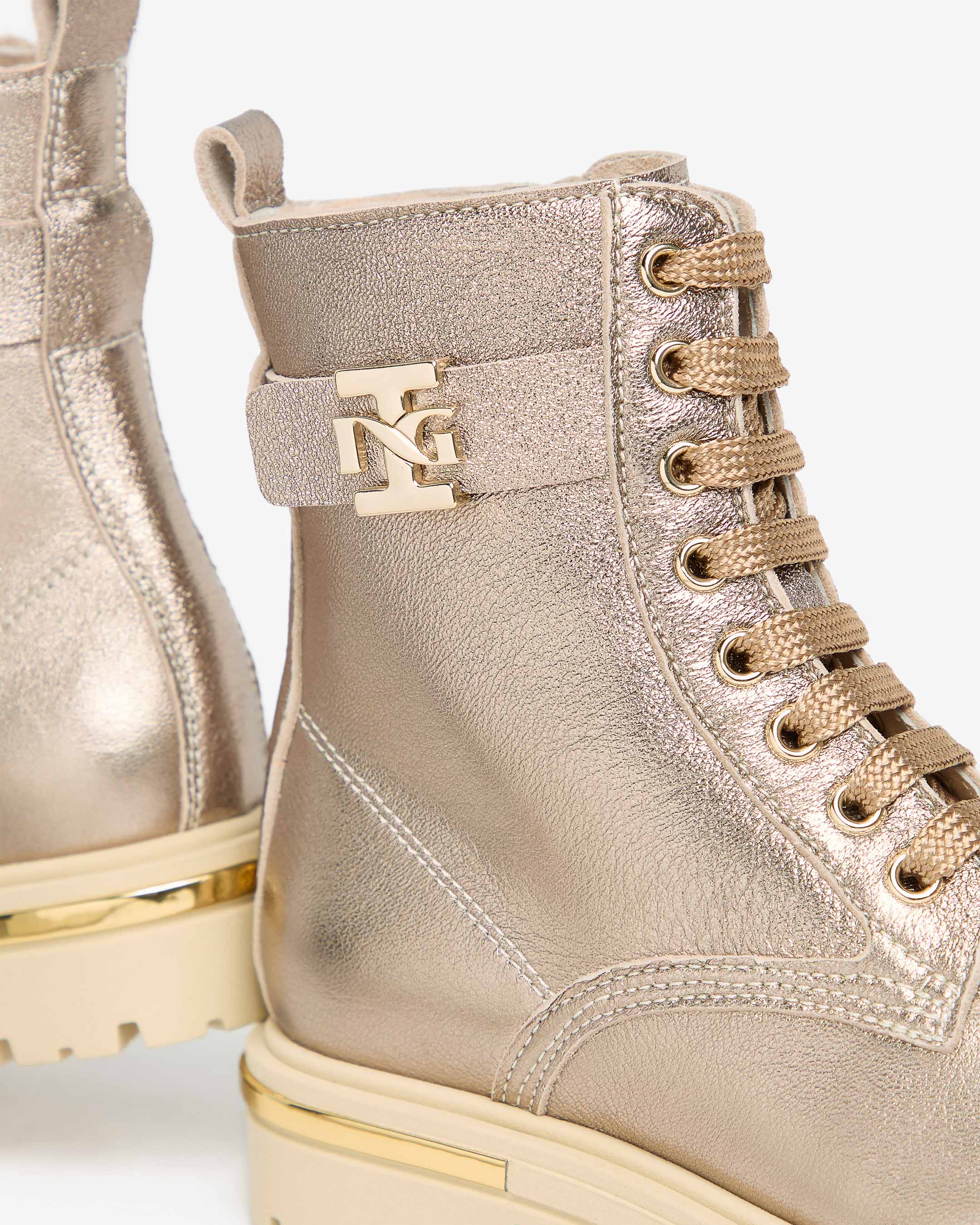Nero Giardini Combat Boots bottines cuir ado légère