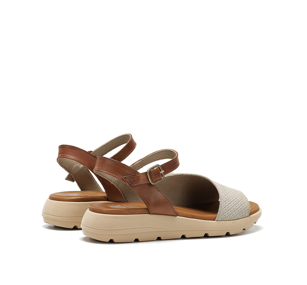 Dorking by Fluchos Gandia D9464 Sandale Femme Taupe