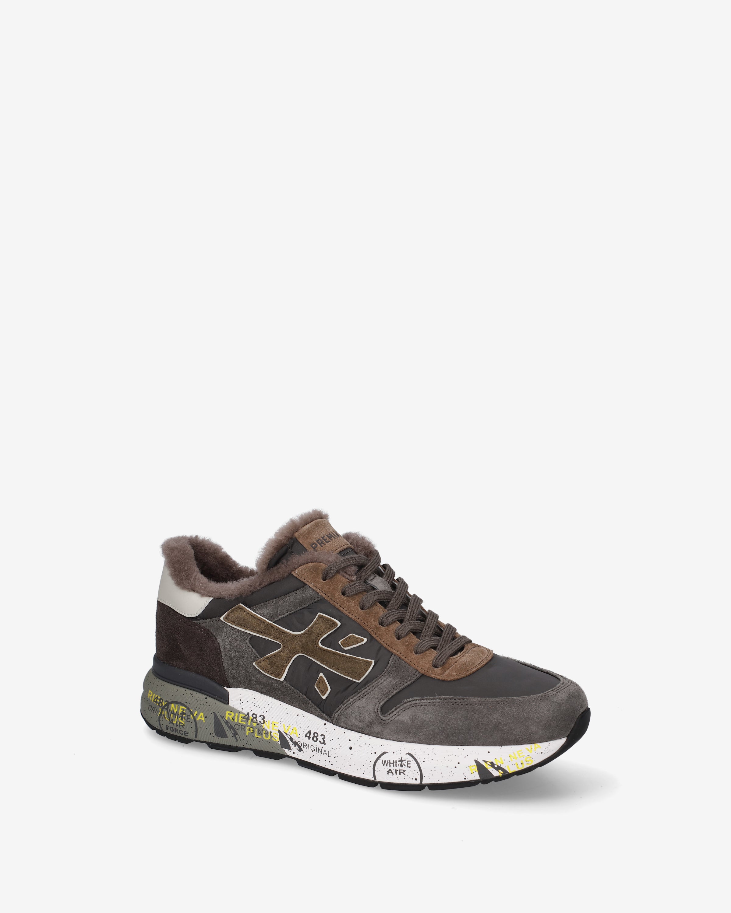 Premiata Mick 8432M Basket Daim Marron Homme