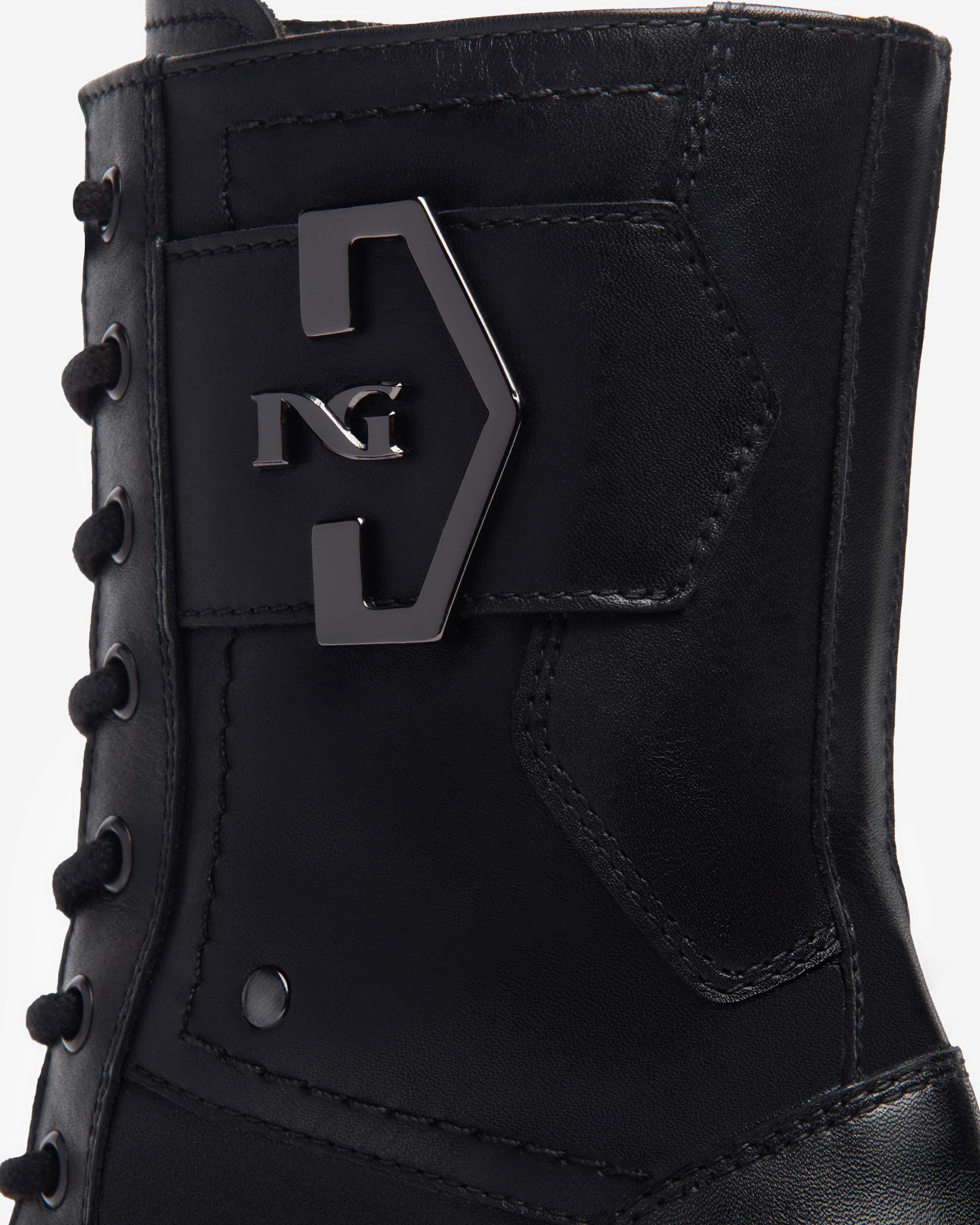 Nero Giardini Combat Boots rangers femme cuir hiver