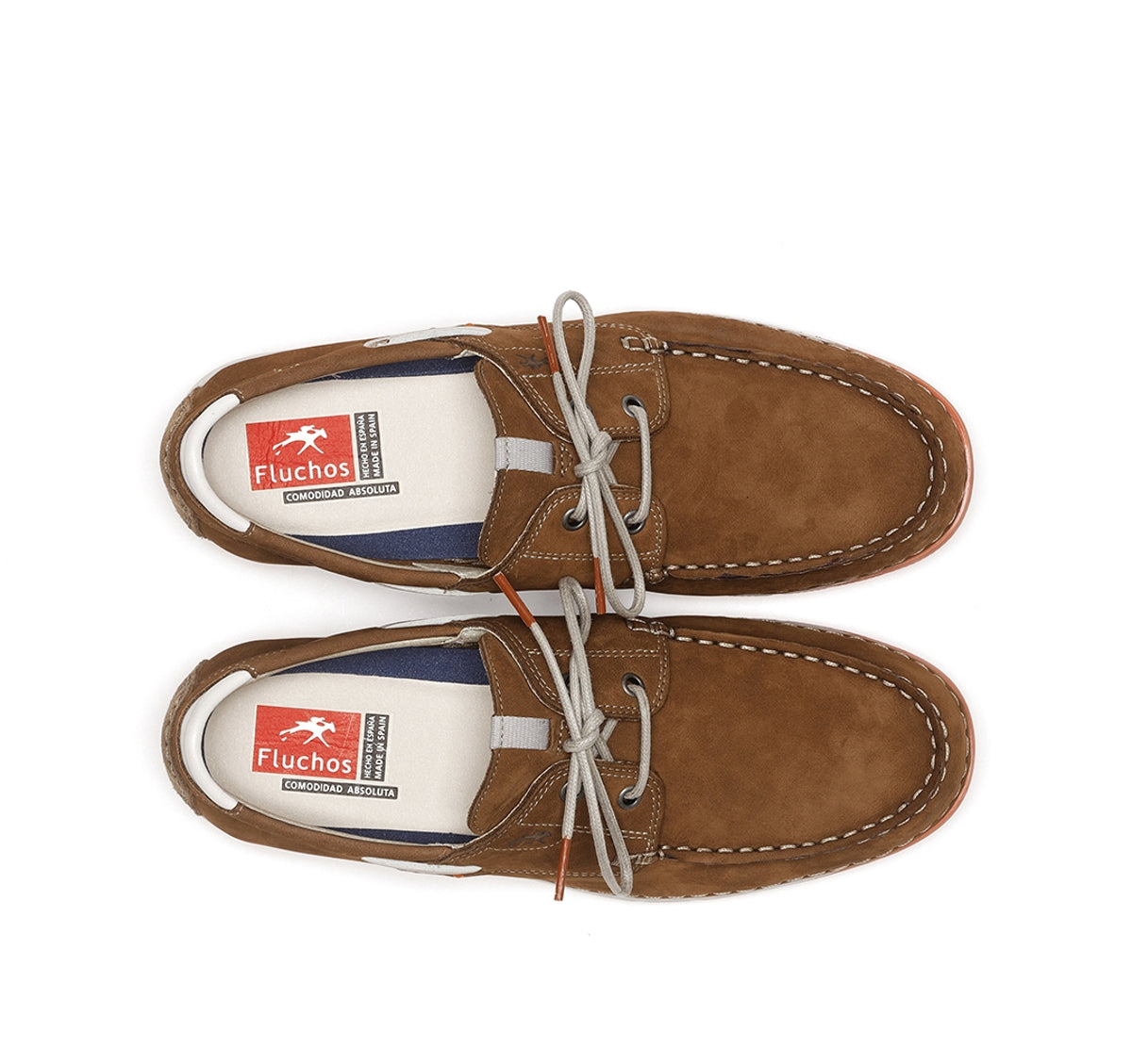 Fluchos Andrey F1448 bateau marron homme cuir