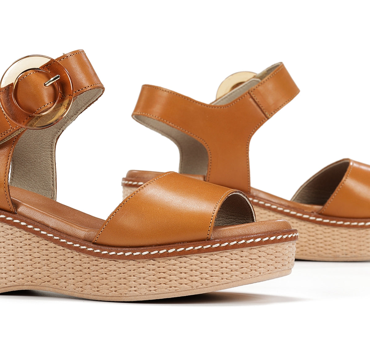 Dorking Nido D9450 sandales marron femme compensées