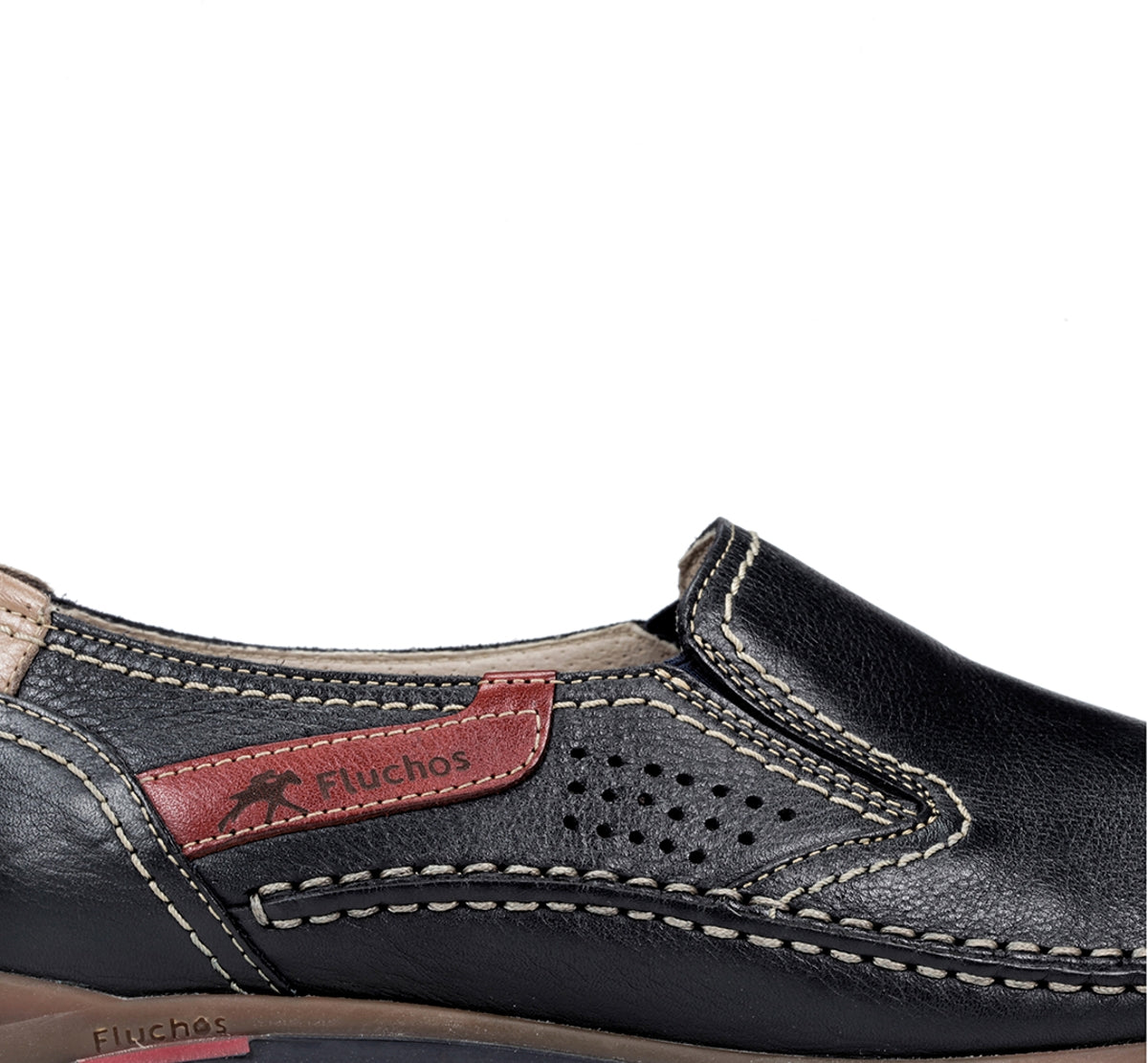 Fluchos Slip On Catamaran 8565 Slip-On Bleu Homme Cuir