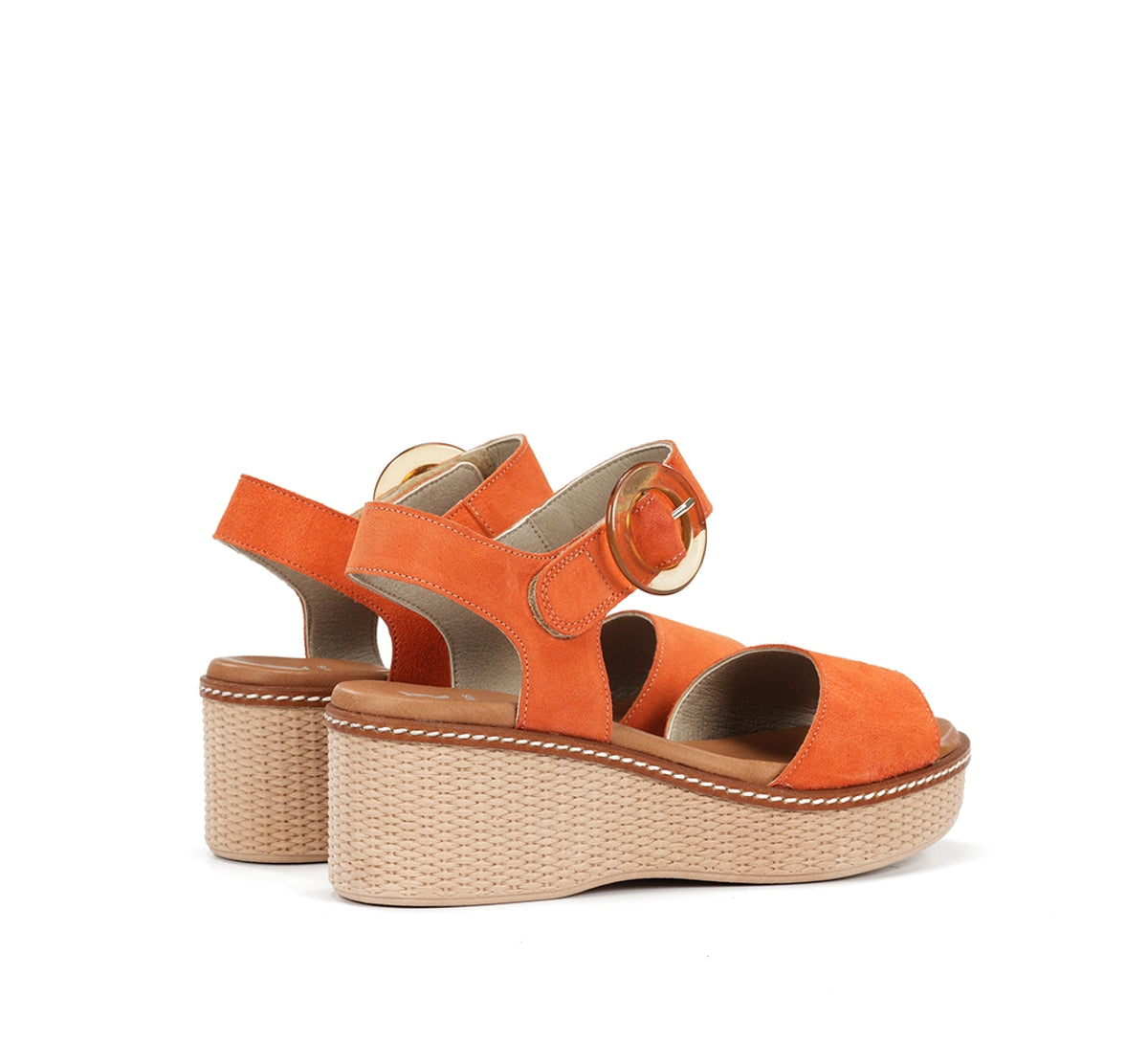 Dorking Nido D9450 sandale femme orange plateforme