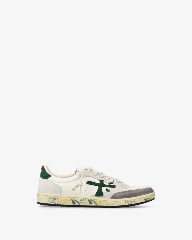 Premiata Bskt Clay 7623 sneakers cuir blanc homme