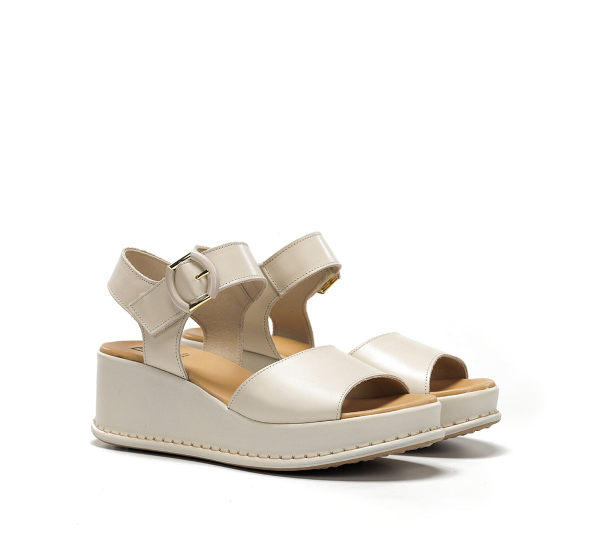 Dorking Windy D9649 sandale femme blanc plateforme