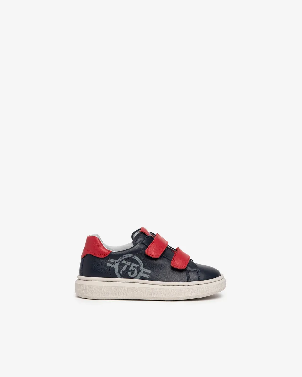 Nero Giardini Sneakers cuir garçon semelle légère