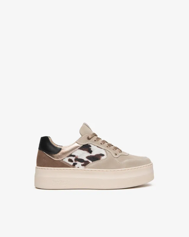 Nero Giardini Sneakers baskets plateforme daim léopard 38