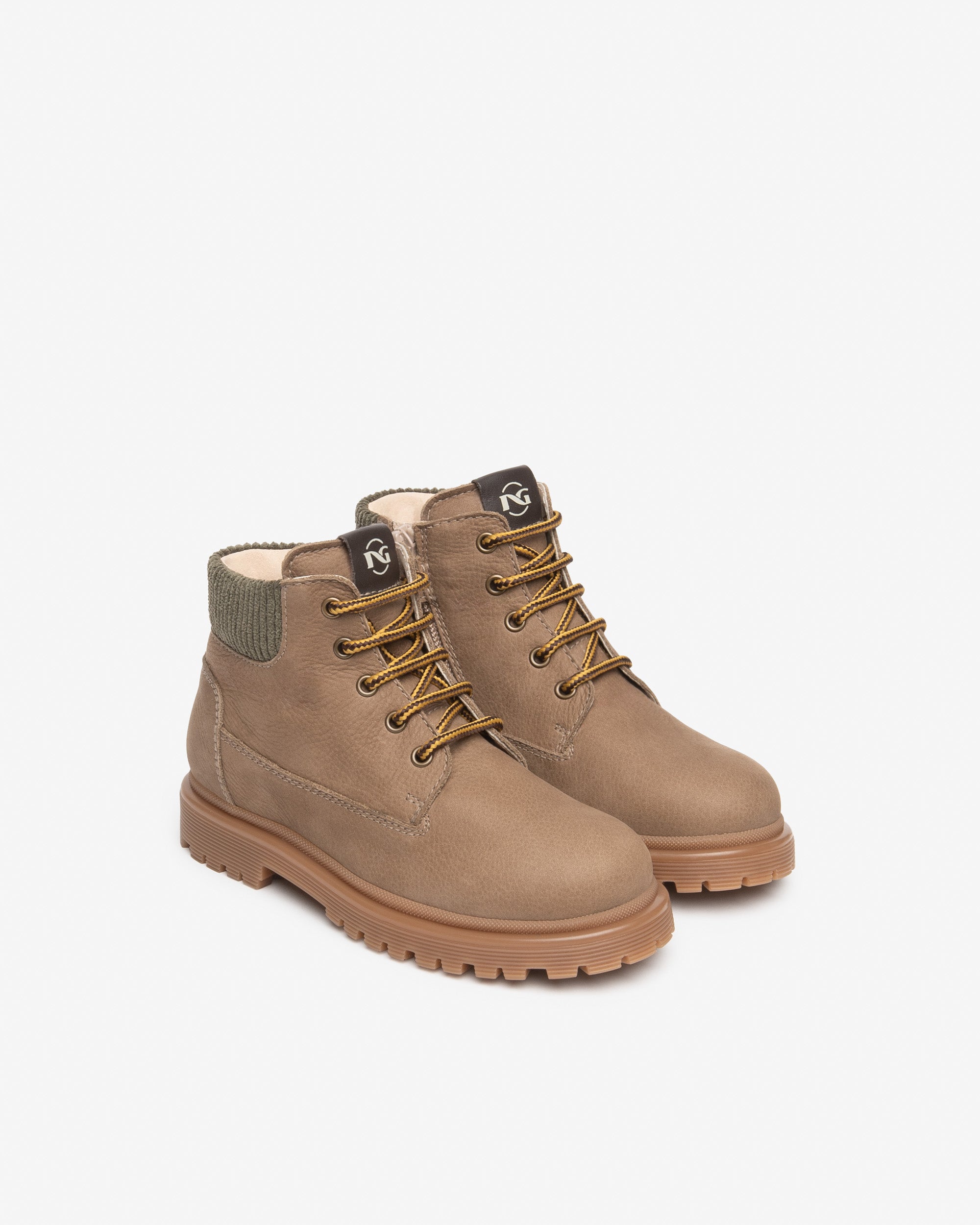Nero Giardini Bottines garçon cuir tissu zip