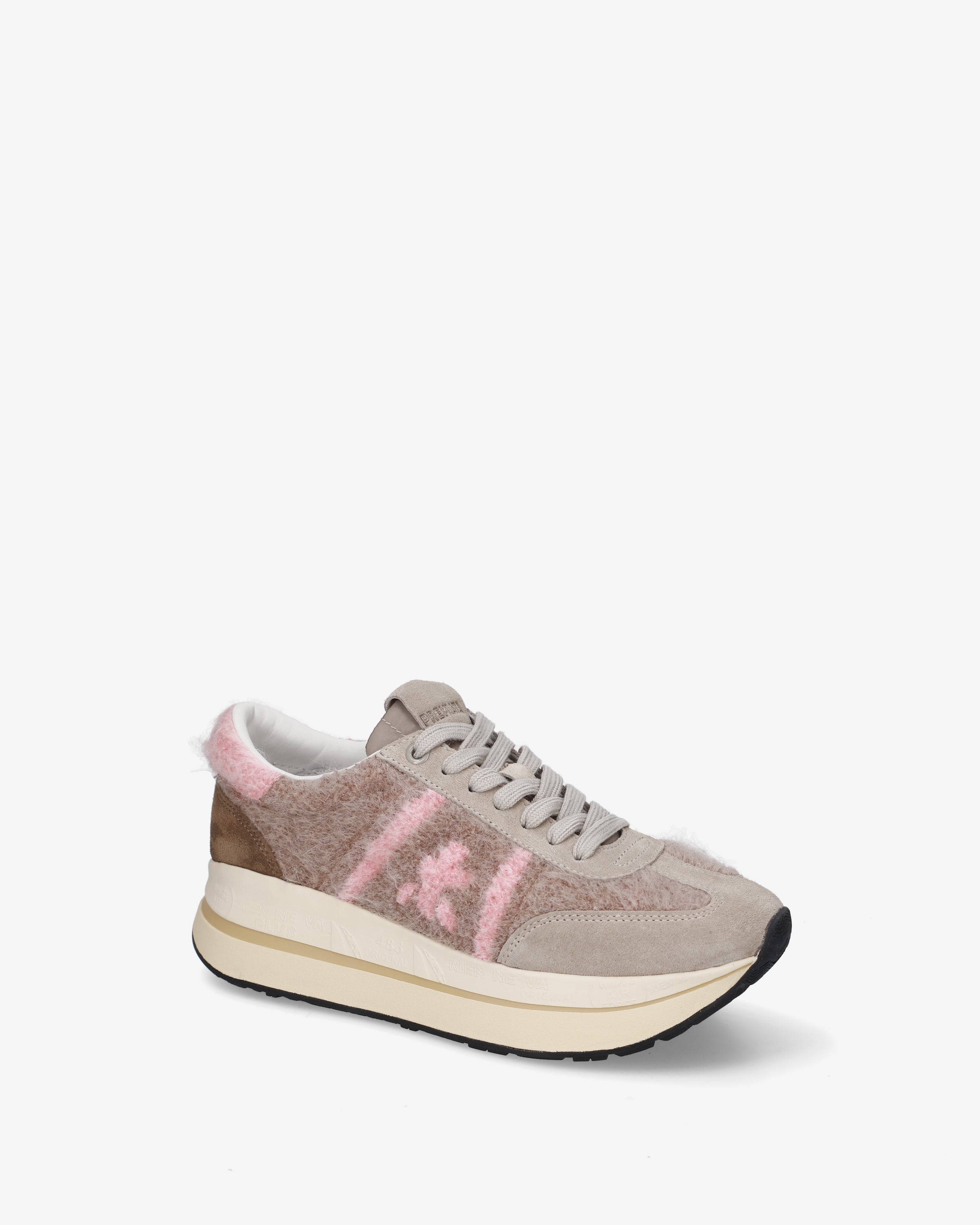 Premiata Bethcoin 8708 sneakers plateforme beige femme