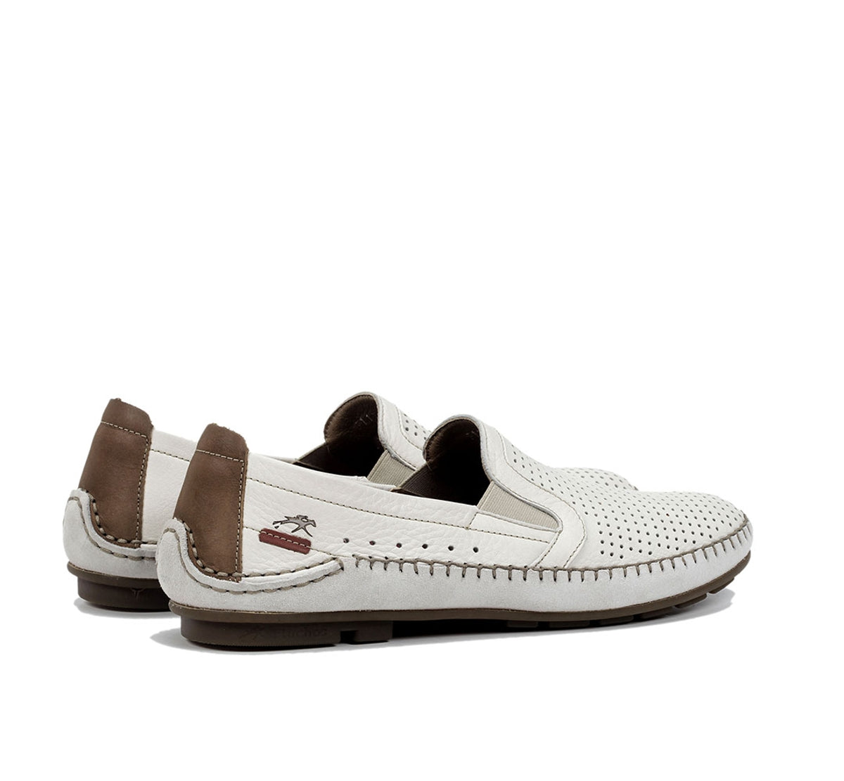 Fluchos Dorian F1177 mocassins blanc homme cuir