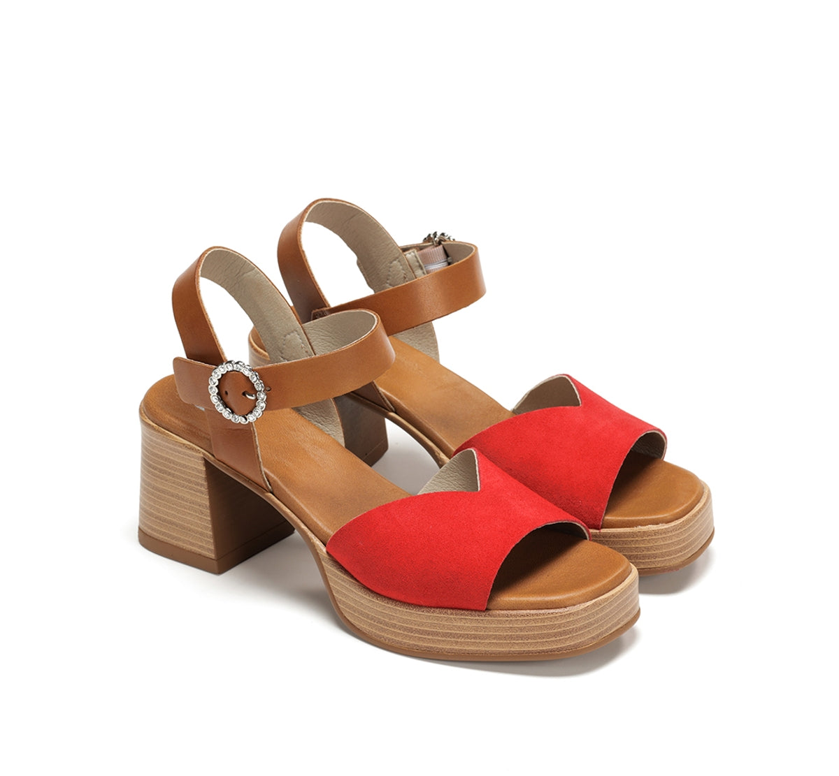 Dorking Diamond D9283 sandales rouge femme talon