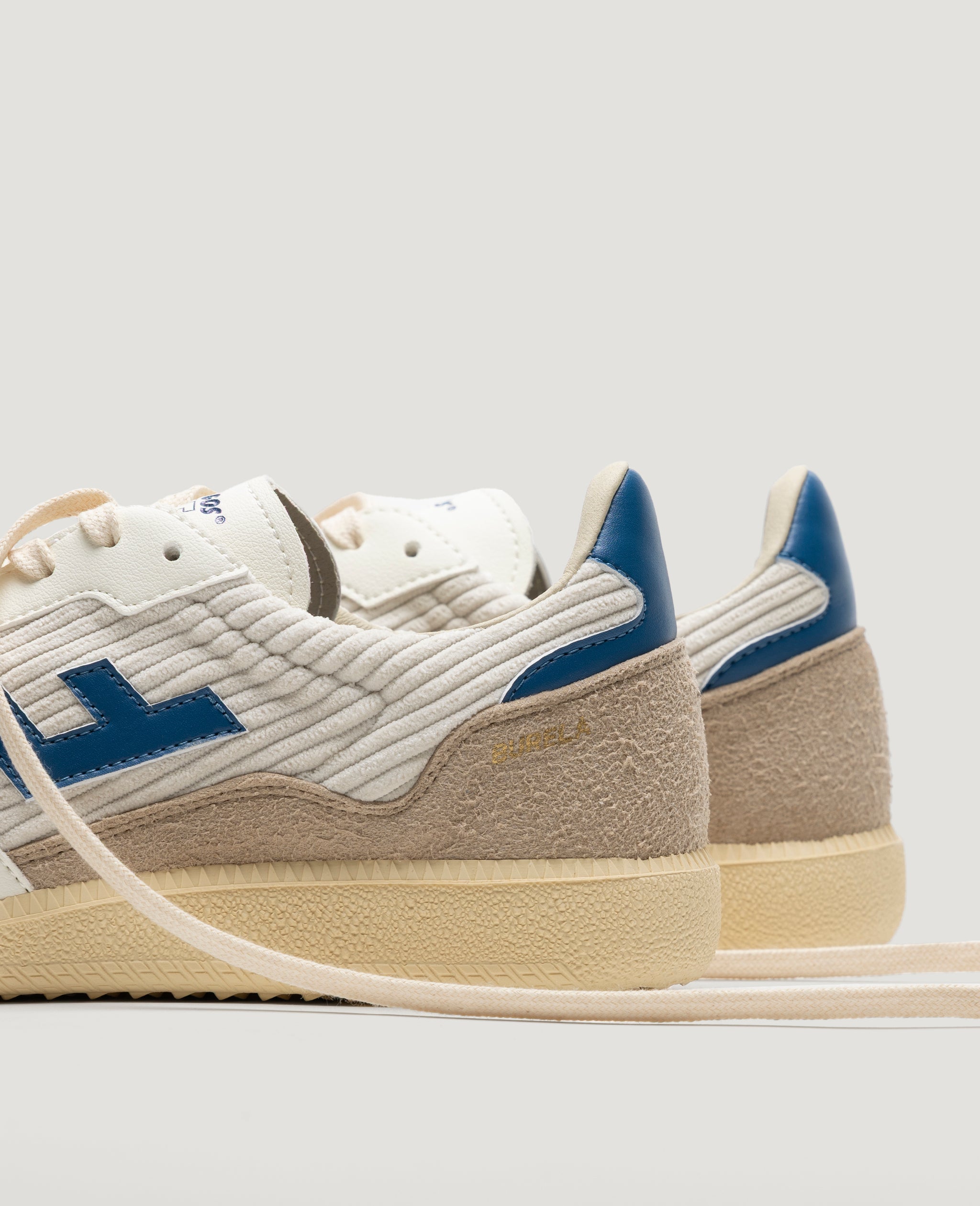 Flamingos Life Burela Slim Corduroy Blu baskets velours bleu