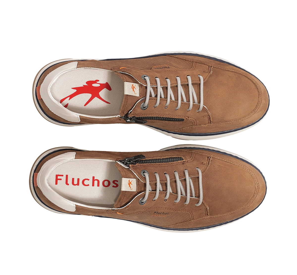 Fluchos Jeff F2211 basket homme marron à lacets
