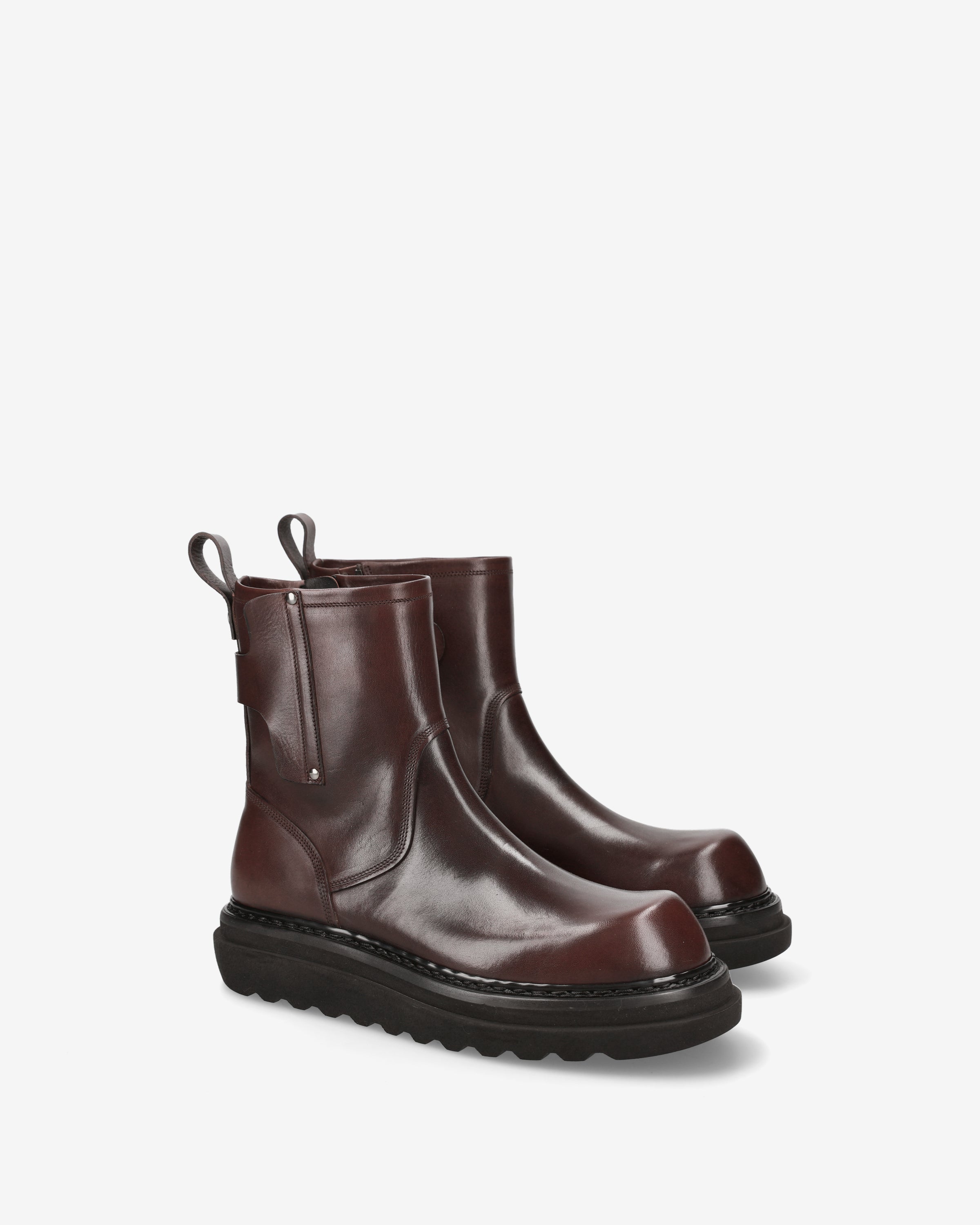 Premiata Boots Bottines Cuir Marron Homme Pointure 5 Zip