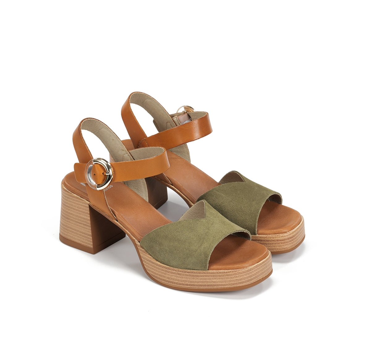 Dorking Diamond D9287 Sandale Verte Femme Talon