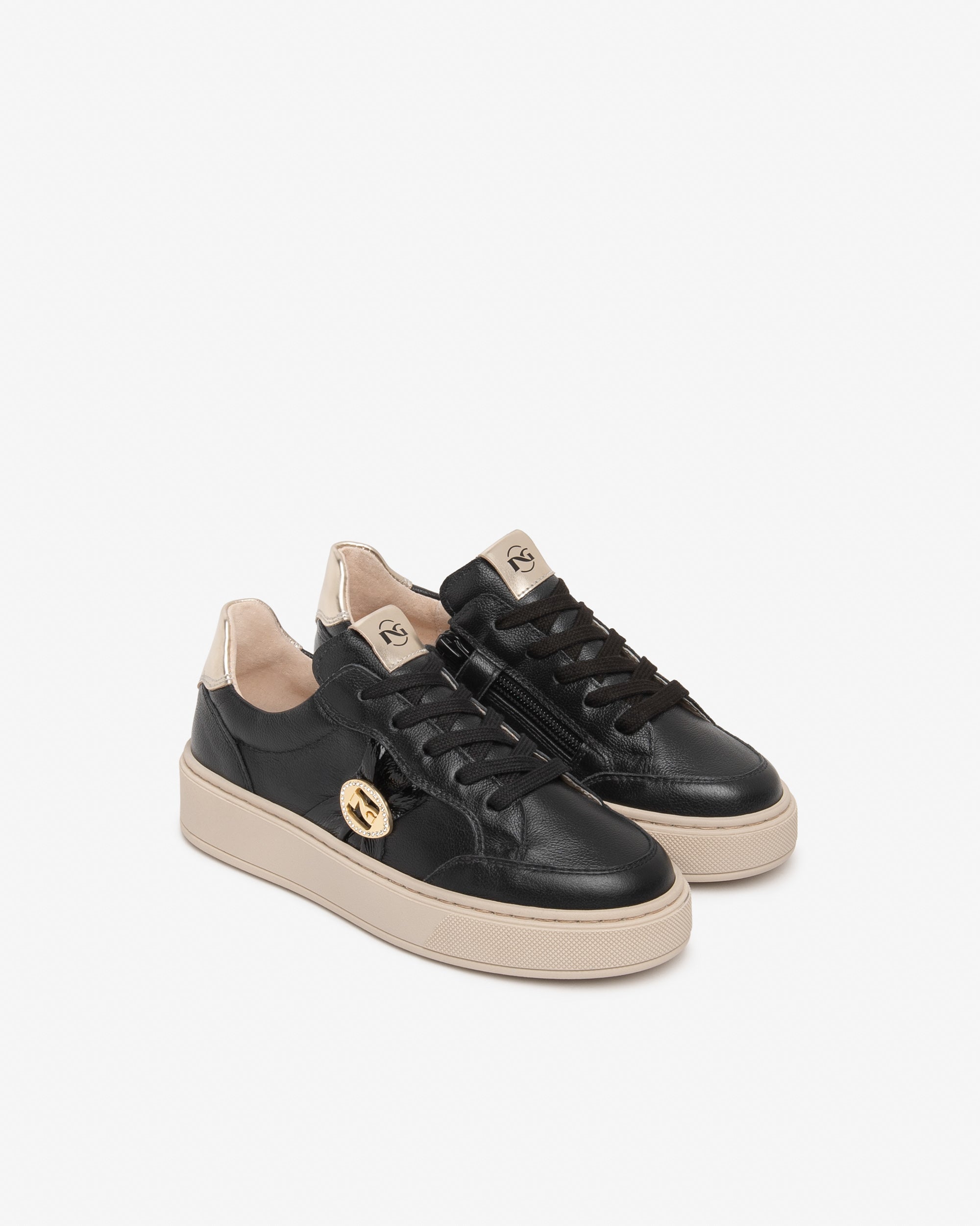 Nero Giardini Sneakers baskets cuir fille bijou