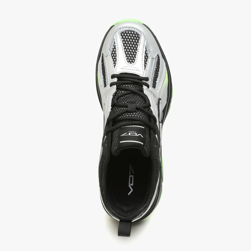 VO7 Street K Seven 75 sneakers argent vert fluo