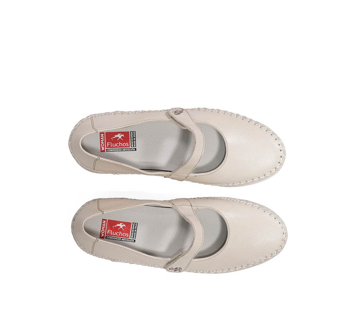 Fluchos Sella F2146 chaussures femme taupe compensée