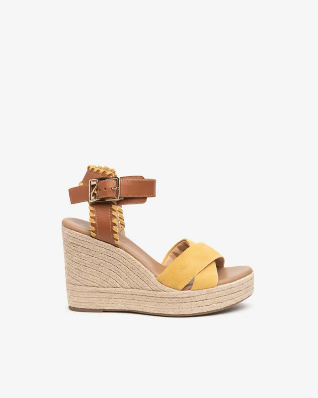 Nero Giardini Sandals sandales cuir compensées 38