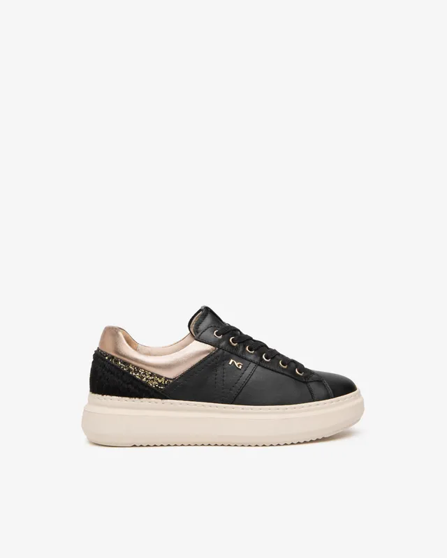 Nero Giardini Sneakers baskets plateforme cuir femme