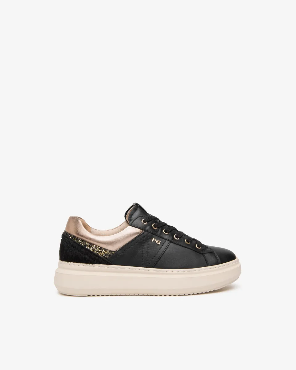 Nero Giardini Sneakers baskets plateforme cuir femme