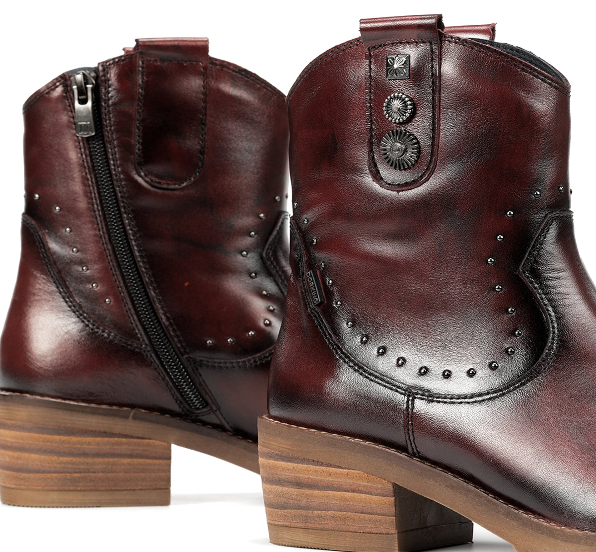 Fluchos Dorking Layla D9549 bottine bordeaux talon bas
