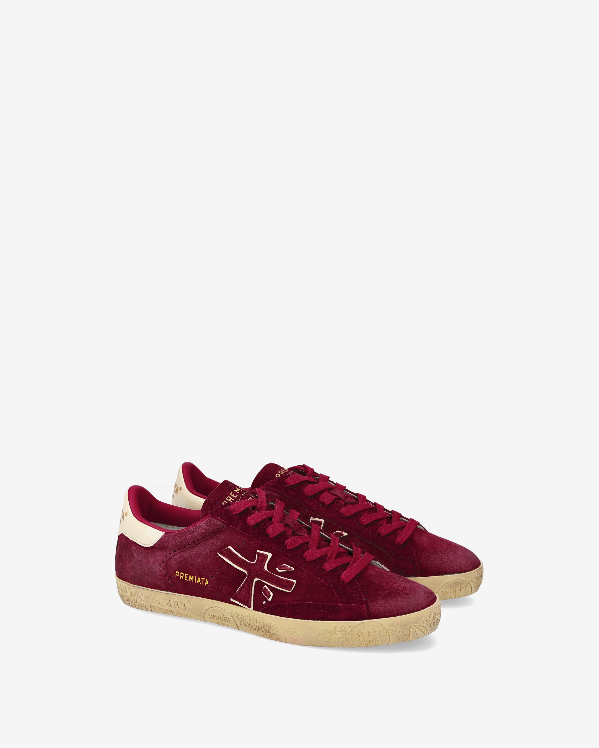 Premiata Stevend 7626 sneakers daim rubis femme