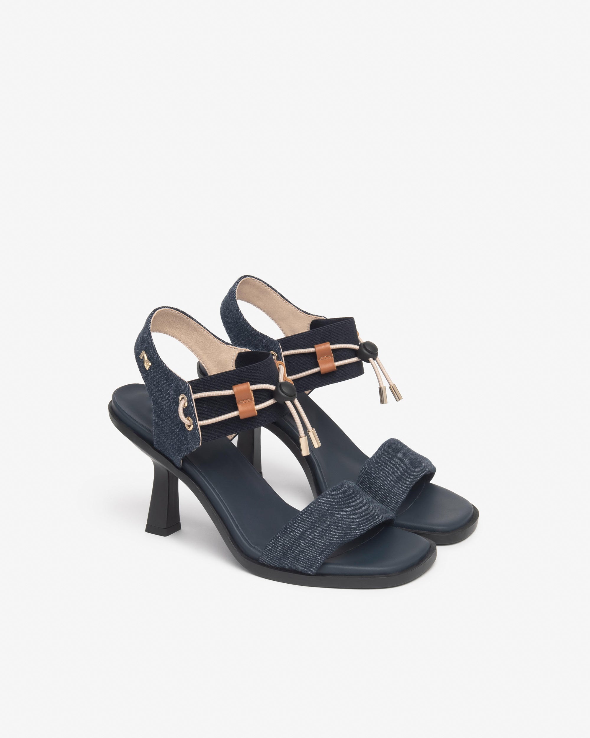Nero Giardini Sandals sandales cuir femme tissu