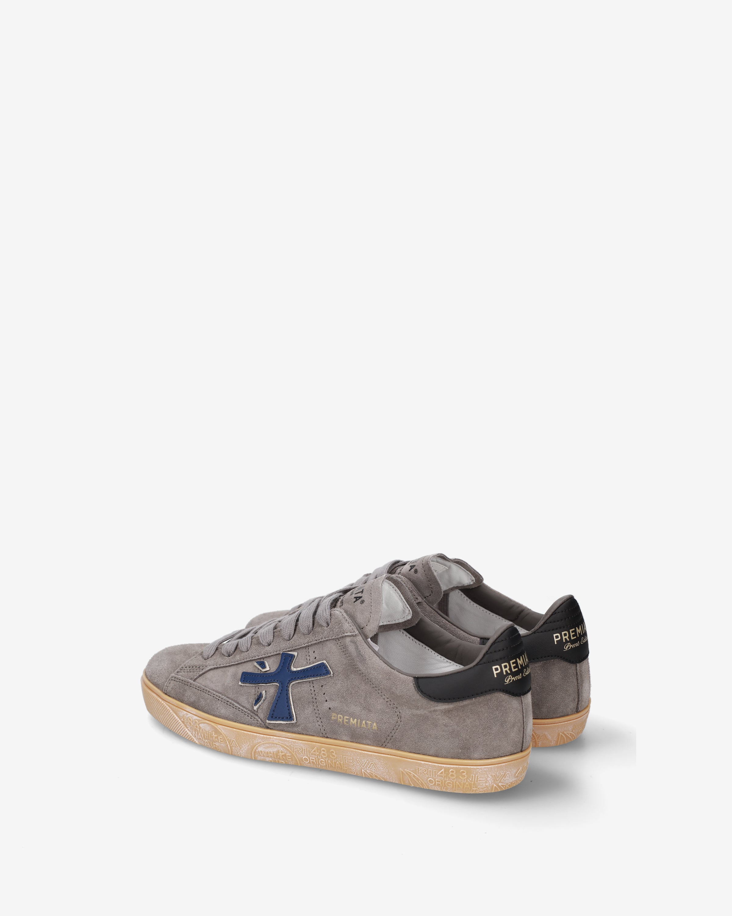 Premiata Steven 8475 sneakers grises daim cuir