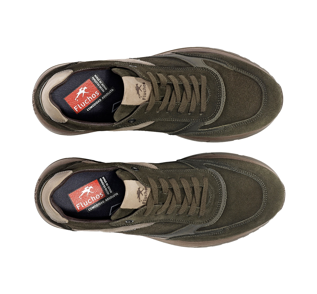 Fluchos Karter F2531 sneaker verte homme confort