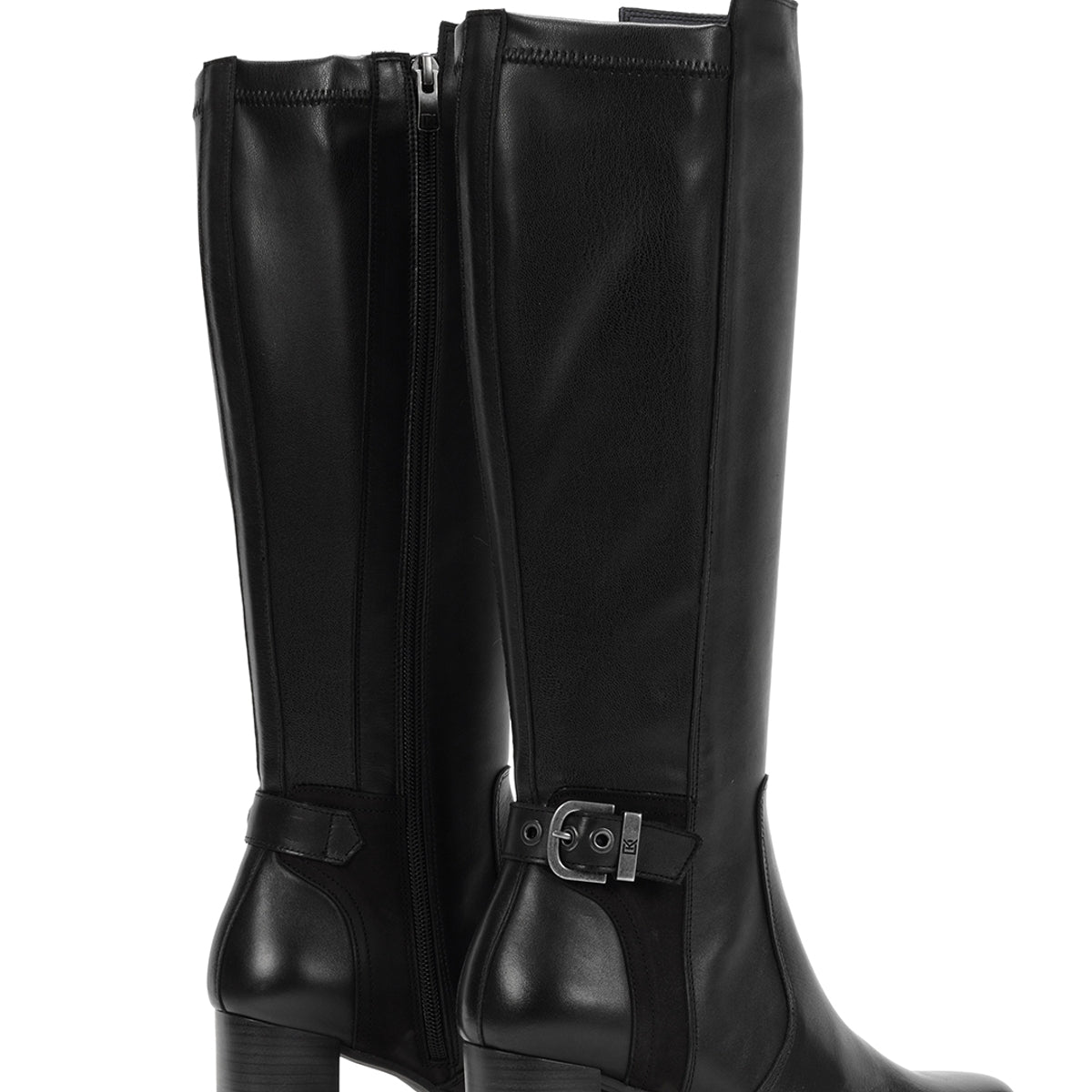 Dorking Evie D8955 Bottes Femme Noir Talon Zip