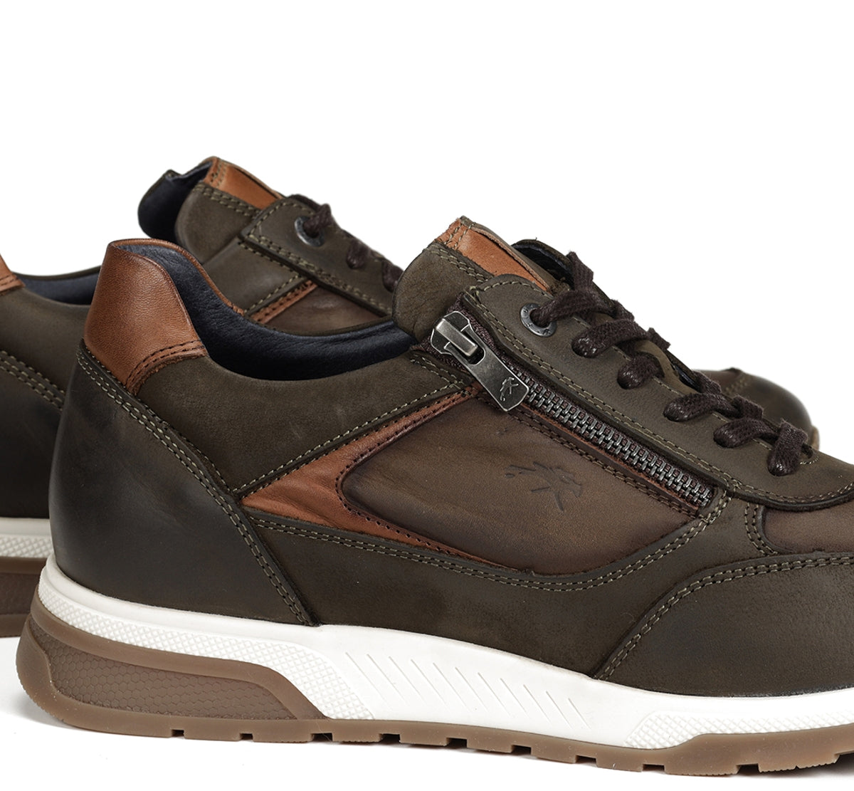 Fluchos Louis F1603 baskets vert homme cuir