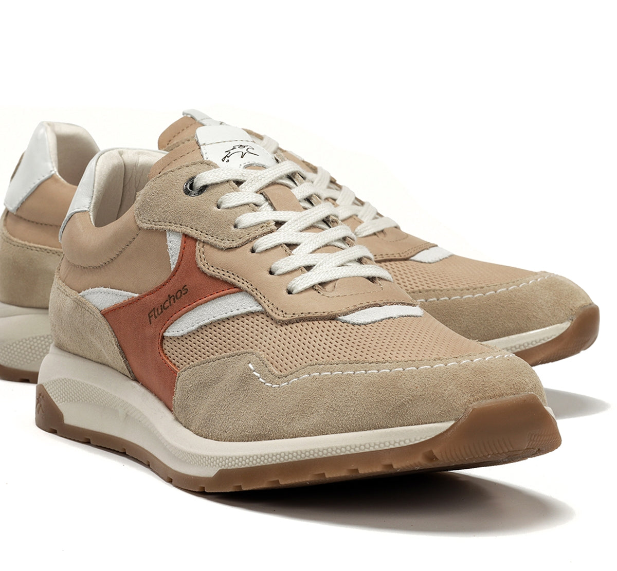 Fluchos Karter F2404 baskets homme beige souple