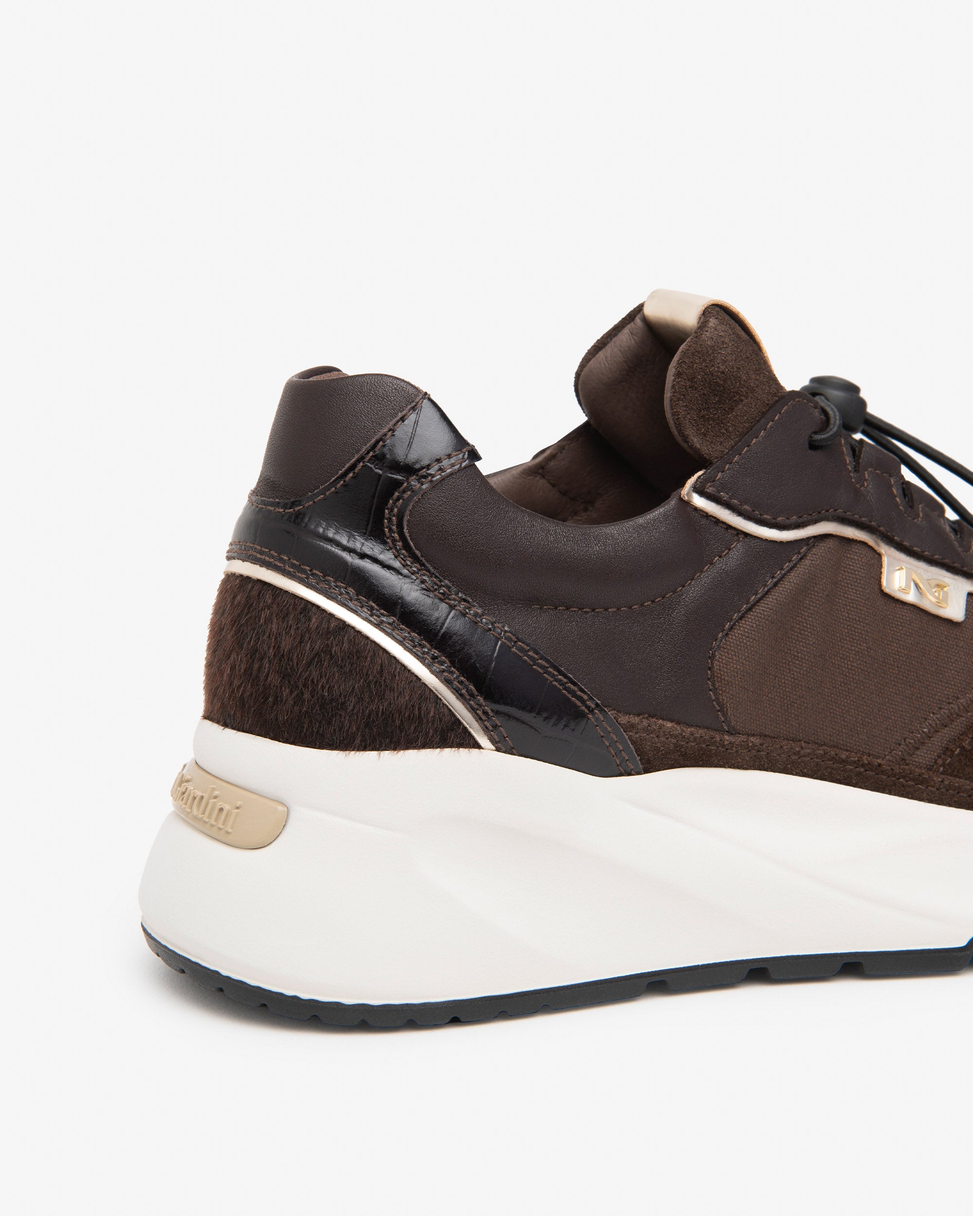 Nero Giardini Sneakers Baskets Cuir Daim Semelle 45 mm