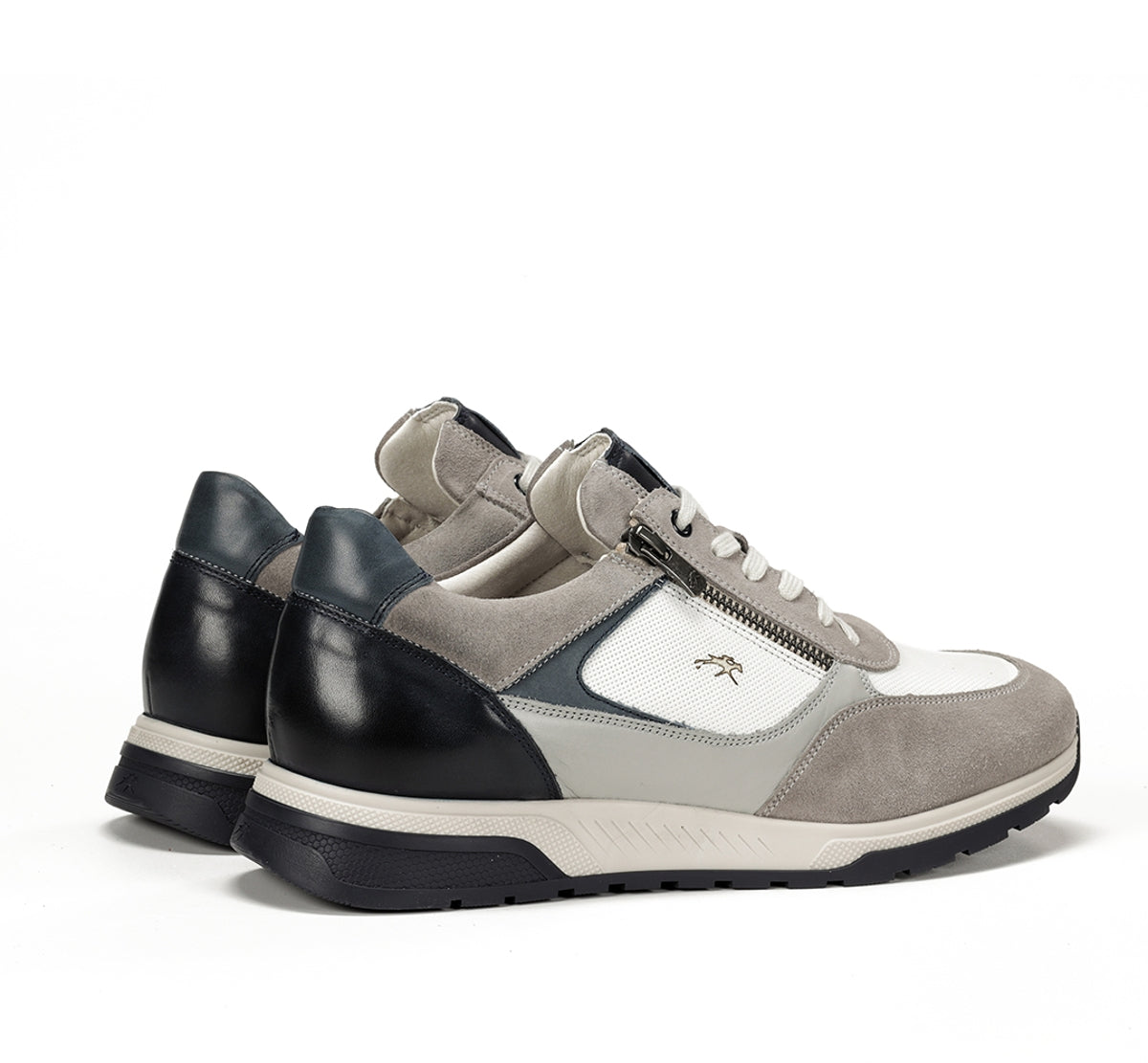 Fluchos Louis F1958 basket grise cuir homme
