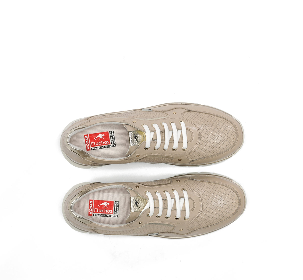 Fluchos Union F2175 baskets taupe confort femme