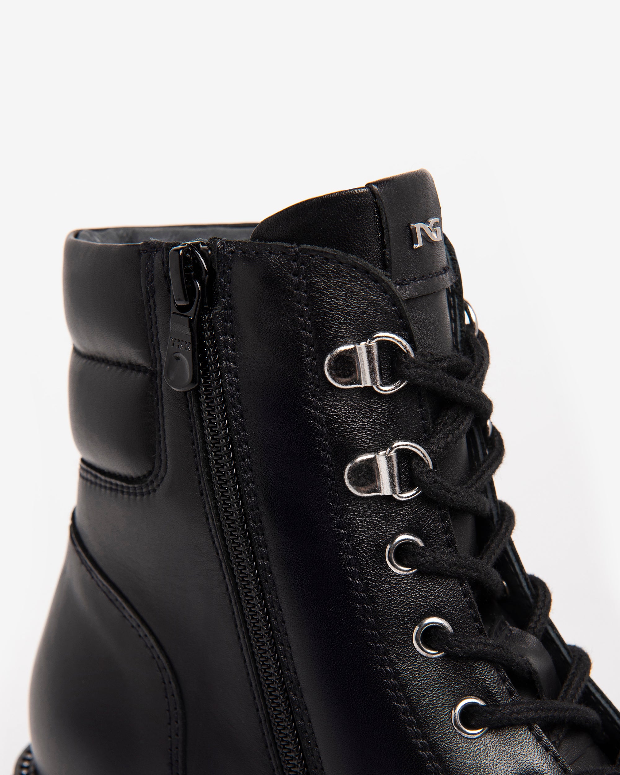 Nero Giardini Combat Boots Rangers Cuir Femme Hiver